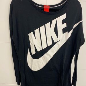 Black and white Nike long sleeve